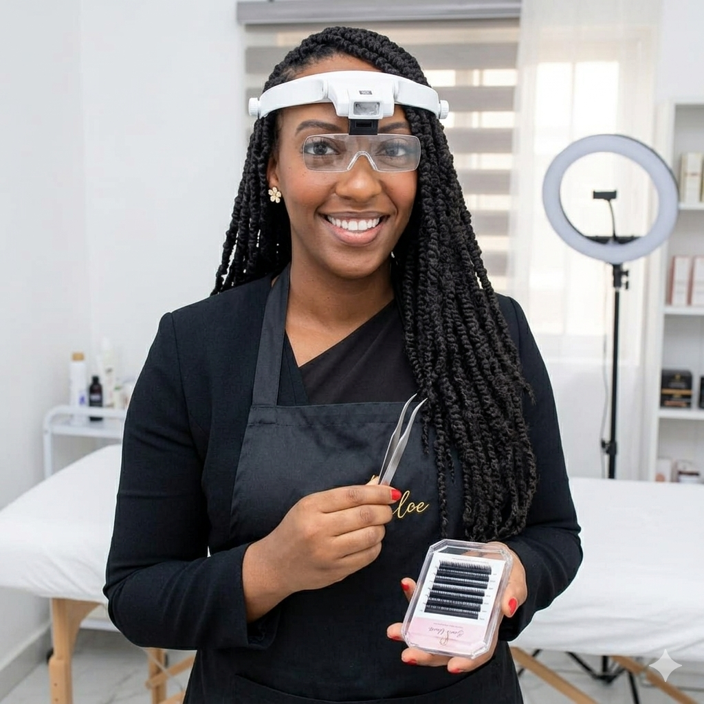 Client booking a brow service online